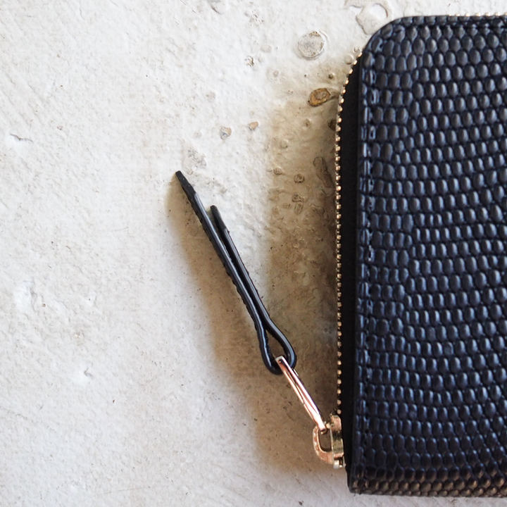 ITUAIS イトゥアイス RO-RO WALLET SHORT LIZARD Black