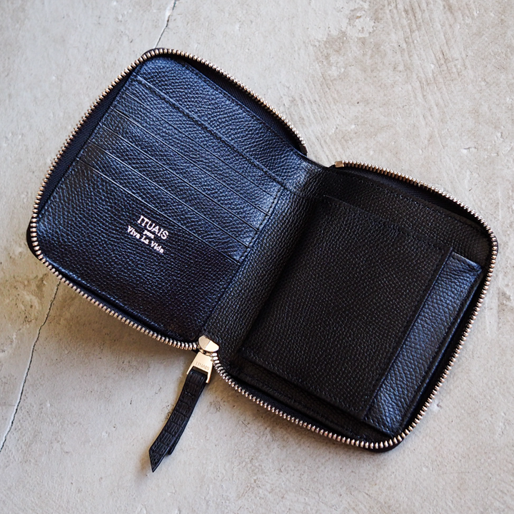 ITUAIS イトゥアイス RO-RO WALLET SHORT LIZARD Black