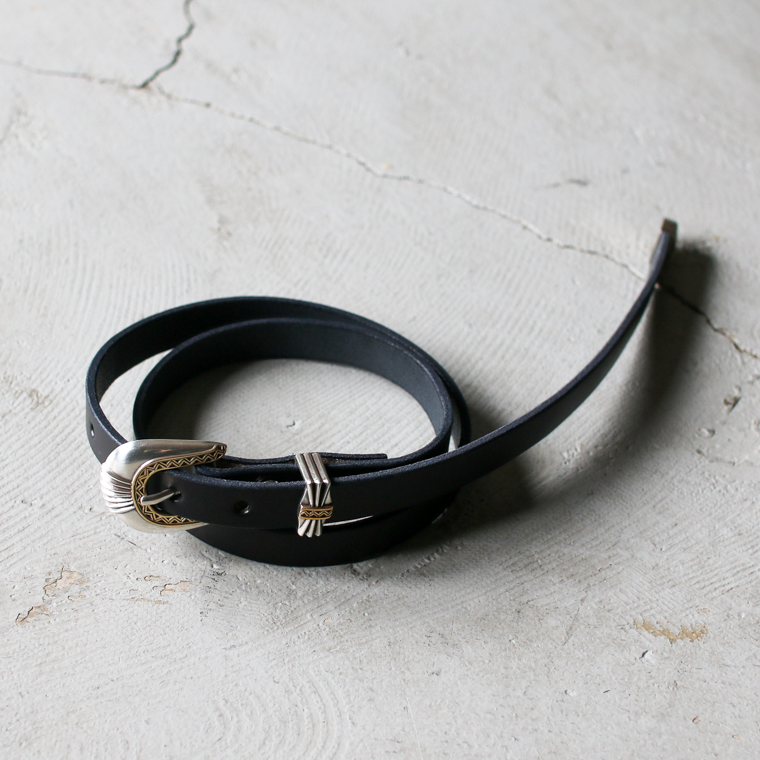 MOONSHINE LEATHER ムーンシャインレザー Made In USA Del Rio Buckle Western Leather Long Belt