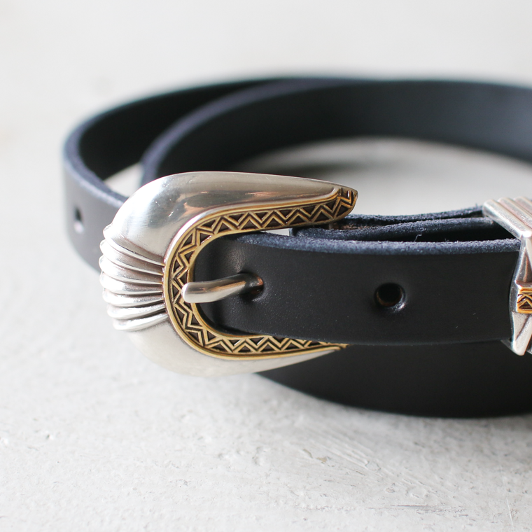 MOONSHINE LEATHER ムーンシャインレザー Made In USA Del Rio Buckle Western Leather Long Belt