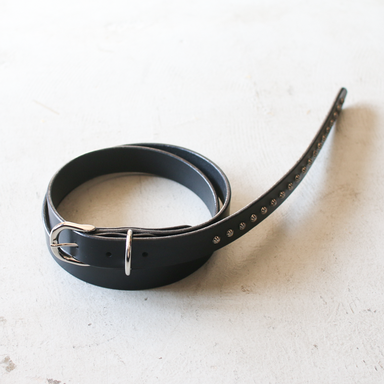 Mr.OLDMAN×ESKL East Side KUSTOM LEATHERS  Narrow Shell Studs Belt