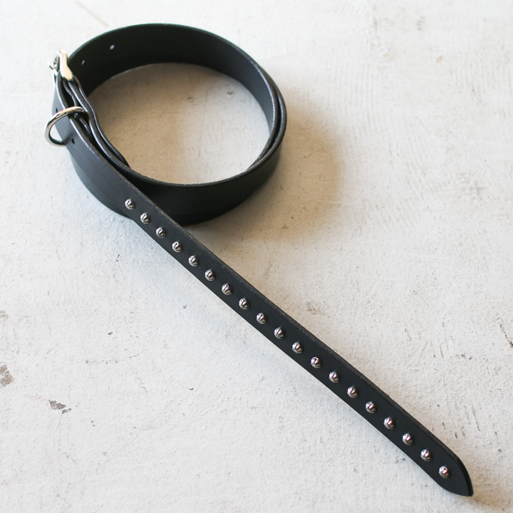 Mr.OLDMAN×ESKL East Side KUSTOM LEATHERS  Narrow Shell Studs Belt