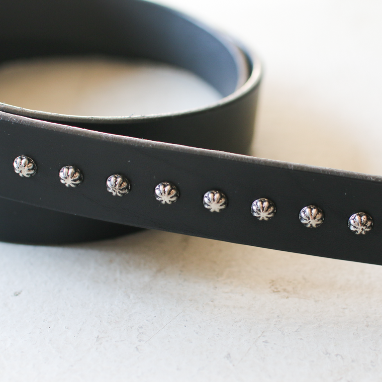 Mr.OLDMAN×ESKL East Side KUSTOM LEATHERS  Narrow Shell Studs Belt