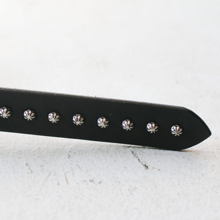 Mr.OLDMAN×ESKL East Side KUSTOM LEATHERS  Narrow Shell Studs Belt