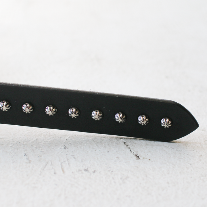 Mr.OLDMAN×ESKL East Side KUSTOM LEATHERS  Narrow Shell Studs Belt