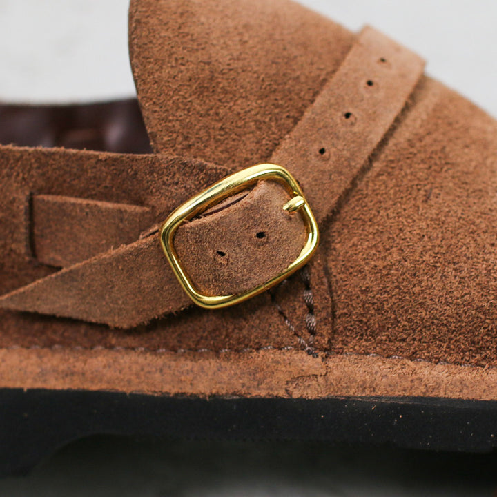 FERNAND LEATHER  MIDDLE ENGLISH  Brown Suede