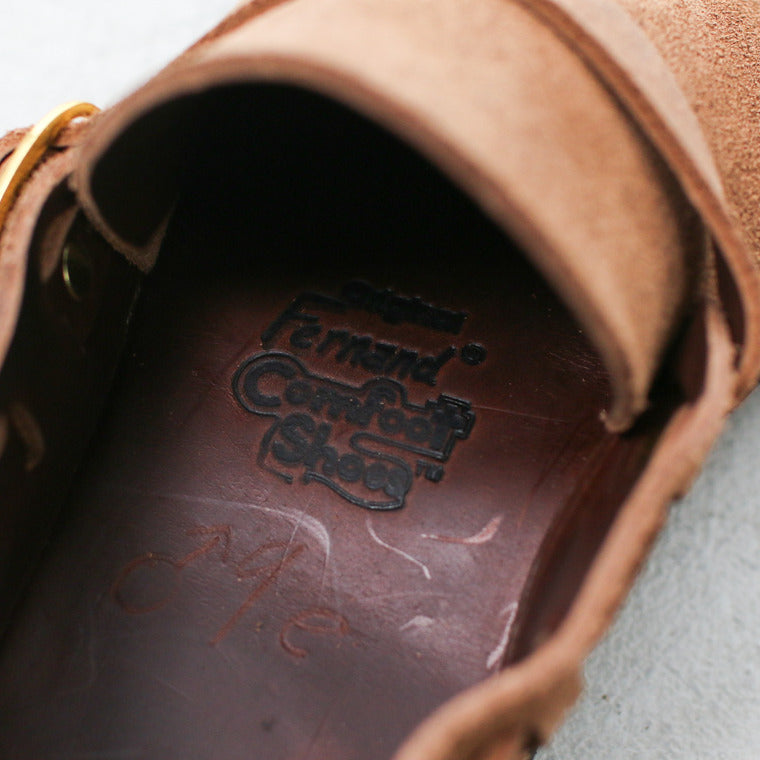 FERNAND LEATHER  MIDDLE ENGLISH  Brown Suede
