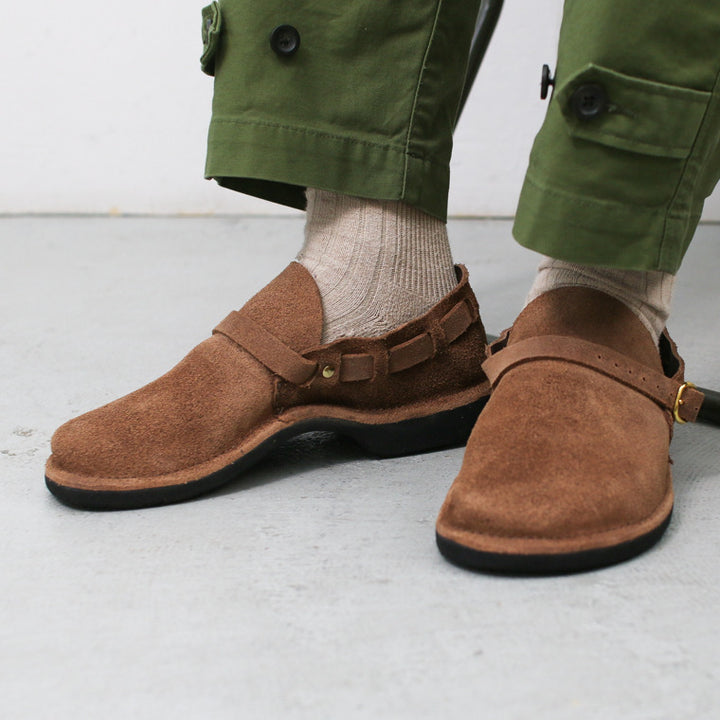FERNAND LEATHER  MIDDLE ENGLISH  Brown Suede