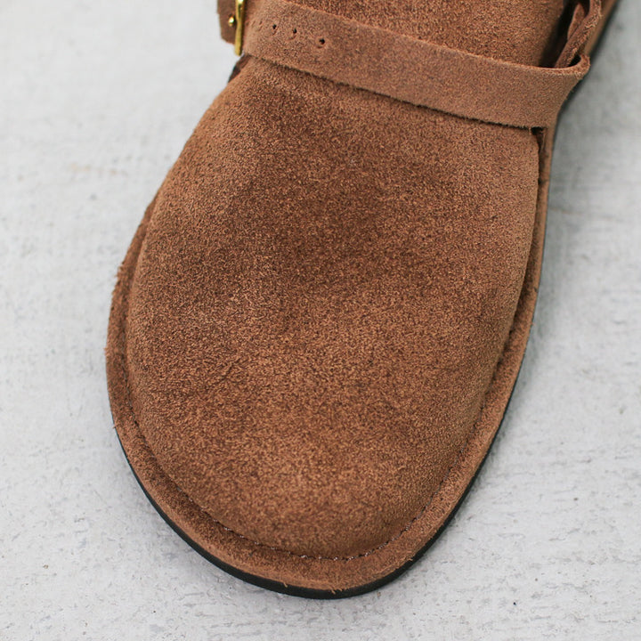 FERNAND LEATHER  MIDDLE ENGLISH  Brown Suede