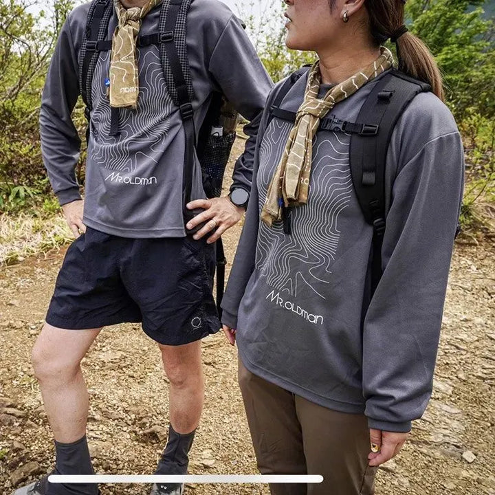 Mr.OLDMAN×CHAORAS スポーツ手ぬぐい Mt. Tanigawa 谷川岳 5.0 セピア