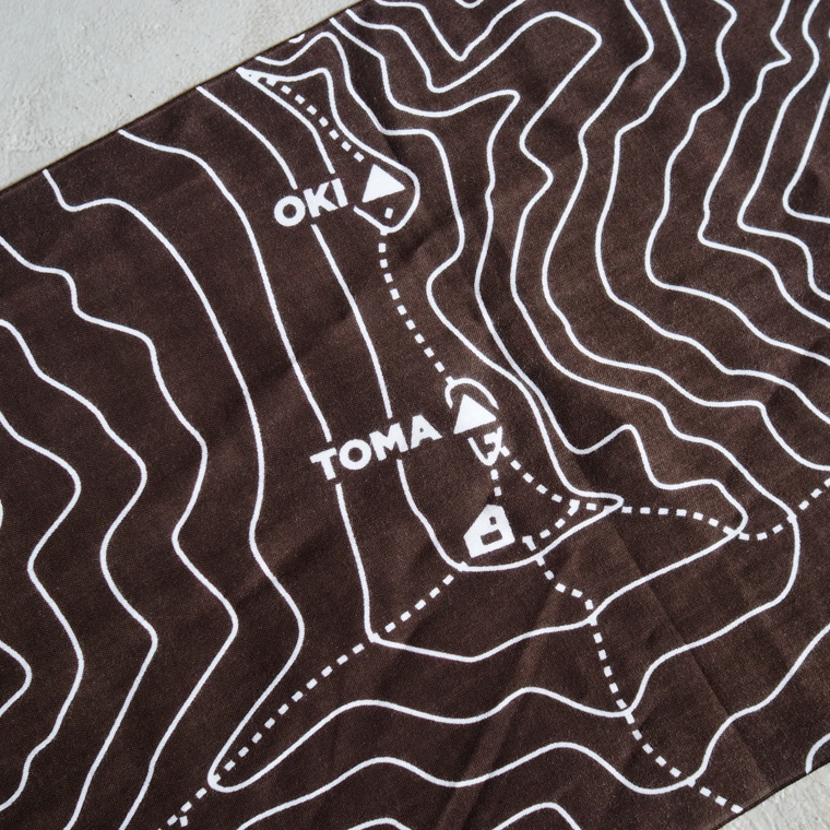 Mr.OLDMAN×CHAORAS スポーツ手ぬぐい Mt. Tanigawa 谷川岳 5.0 セピア