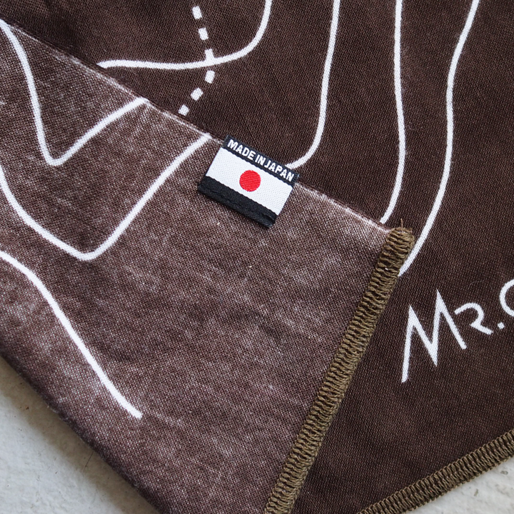 Mr.OLDMAN×CHAORAS スポーツ手ぬぐい Mt. Tanigawa 谷川岳 5.0 セピア