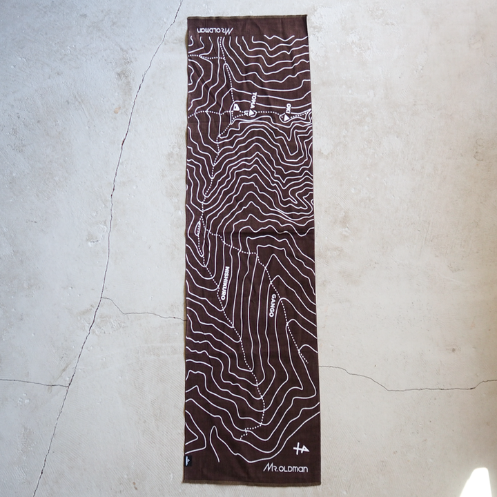 Mr.OLDMAN×CHAORAS スポーツ手ぬぐい Mt. Tanigawa 谷川岳 5.0 セピア