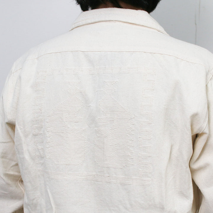 Del Sol  Guatemala quetzal long sleeve shirt Natural