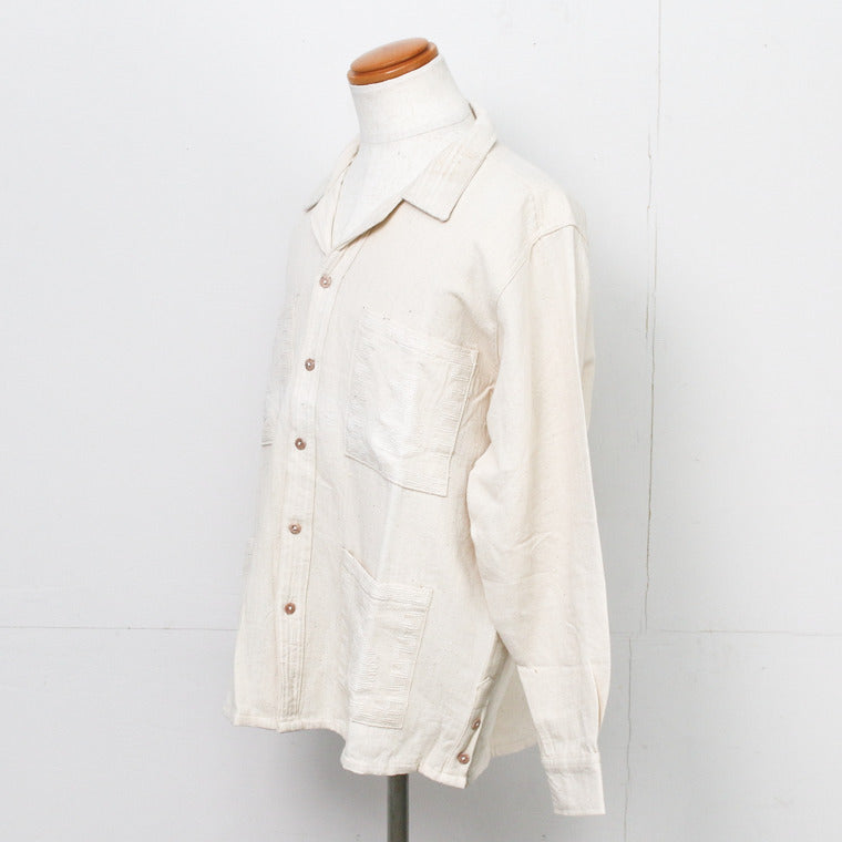 Del Sol  Guatemala quetzal long sleeve shirt Natural