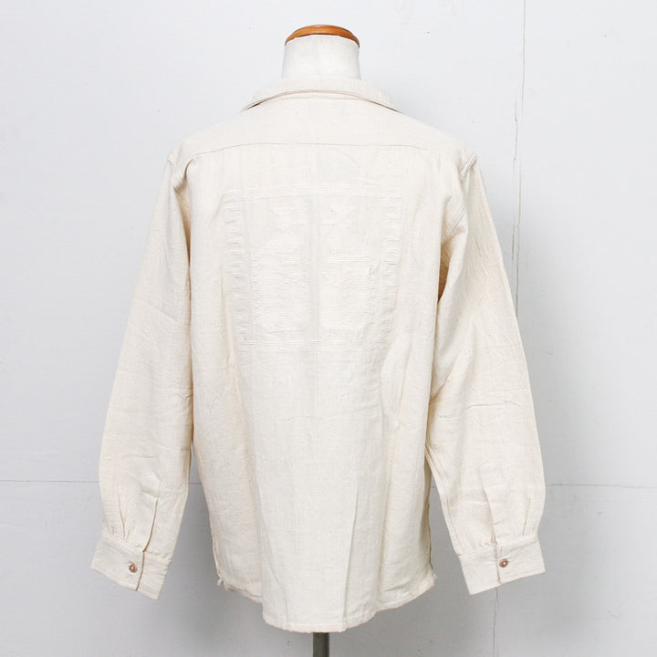 Del Sol  Guatemala quetzal long sleeve shirt Natural