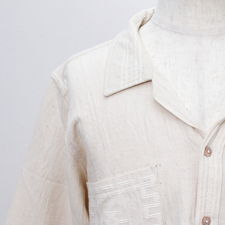 Del Sol  Guatemala quetzal long sleeve shirt Natural