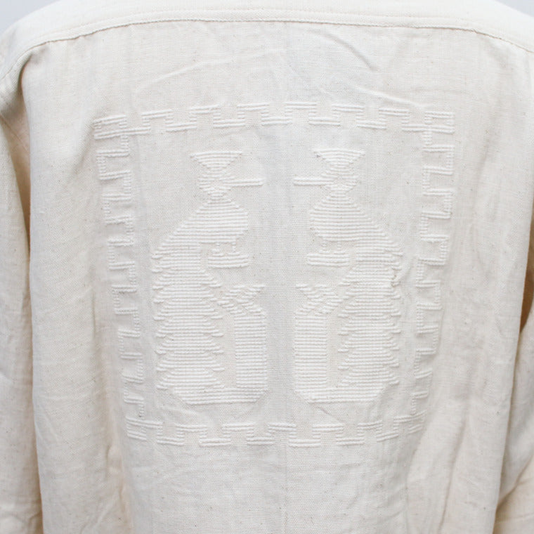 Del Sol  Guatemala quetzal long sleeve shirt Natural
