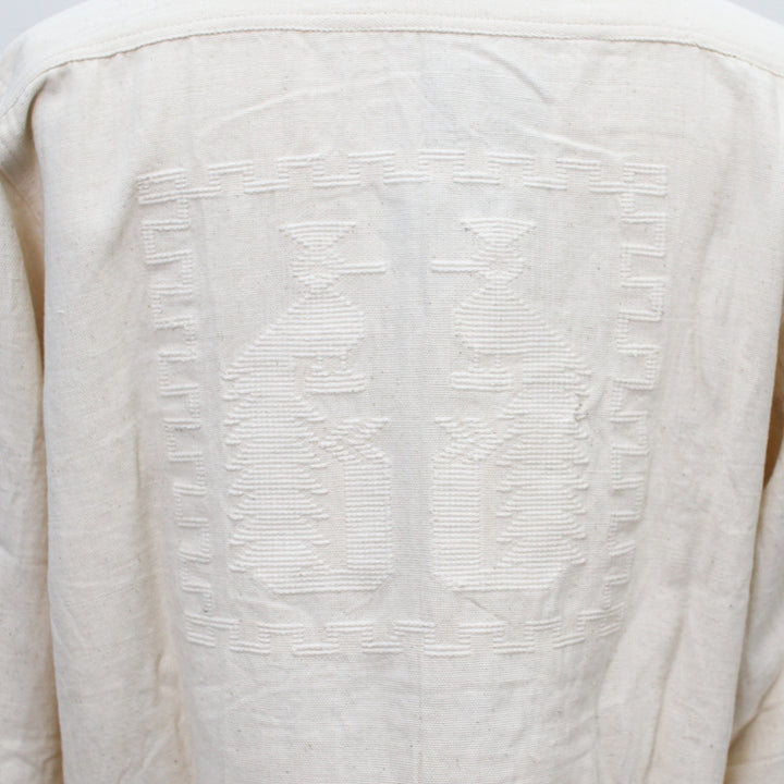 Del Sol  Guatemala quetzal long sleeve shirt Natural