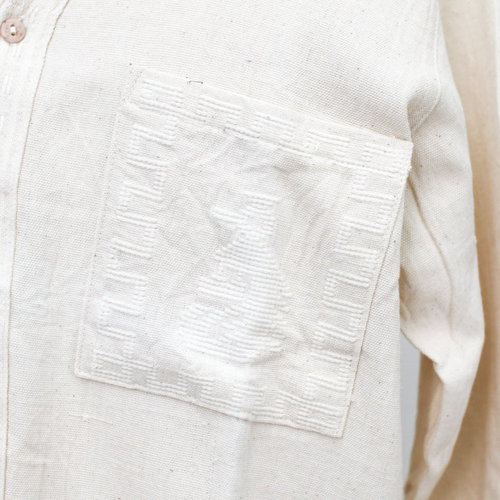 Del Sol  Guatemala quetzal long sleeve shirt Natural