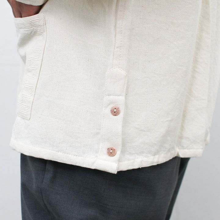 Del Sol  Guatemala quetzal long sleeve shirt Natural