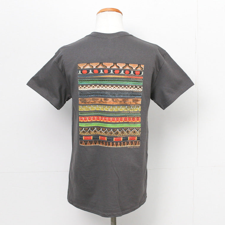 ATLAS SCREEN PRINTING  Snakezz ADULT T SHIRT Charcoal