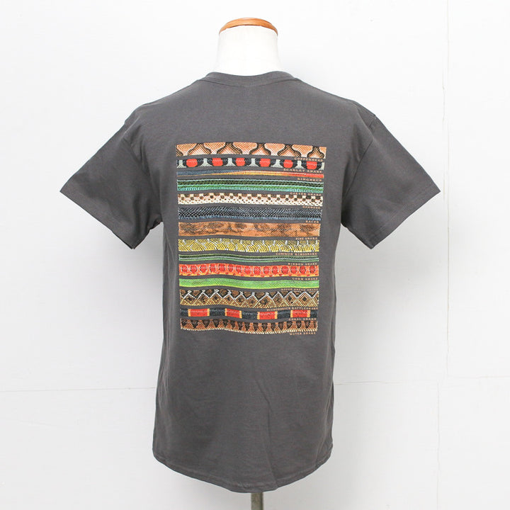 ATLAS SCREEN PRINTING  Snakezz ADULT T SHIRT Charcoal