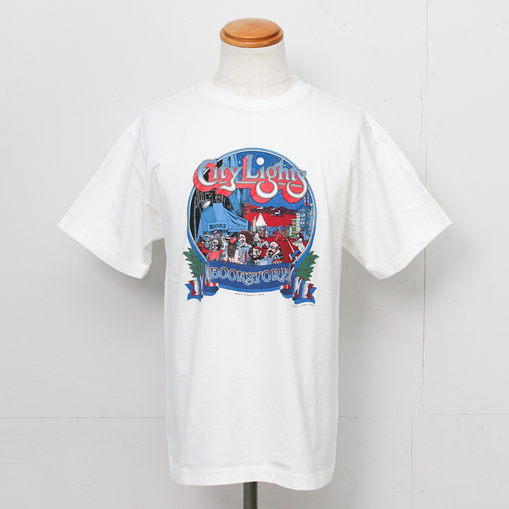 City Lights Bookstore PATRYAN 1975 Tee White