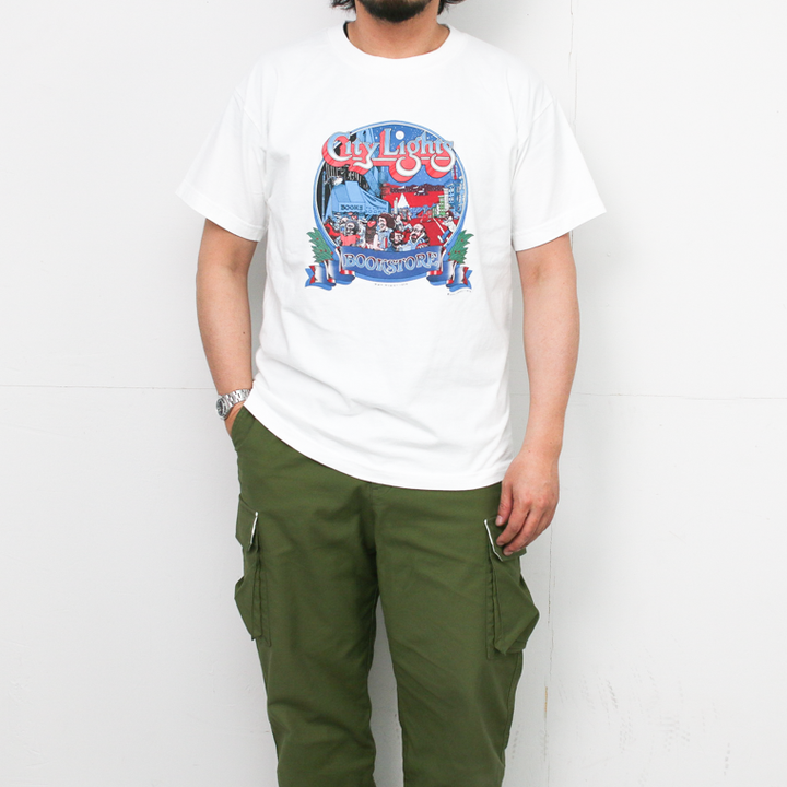 City Lights Bookstore PATRYAN 1975 Tee White