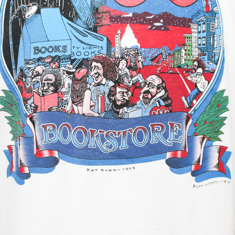City Lights Bookstore PATRYAN 1975 Tee White