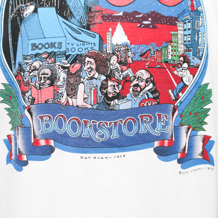 City Lights Bookstore PATRYAN 1975 Tee White