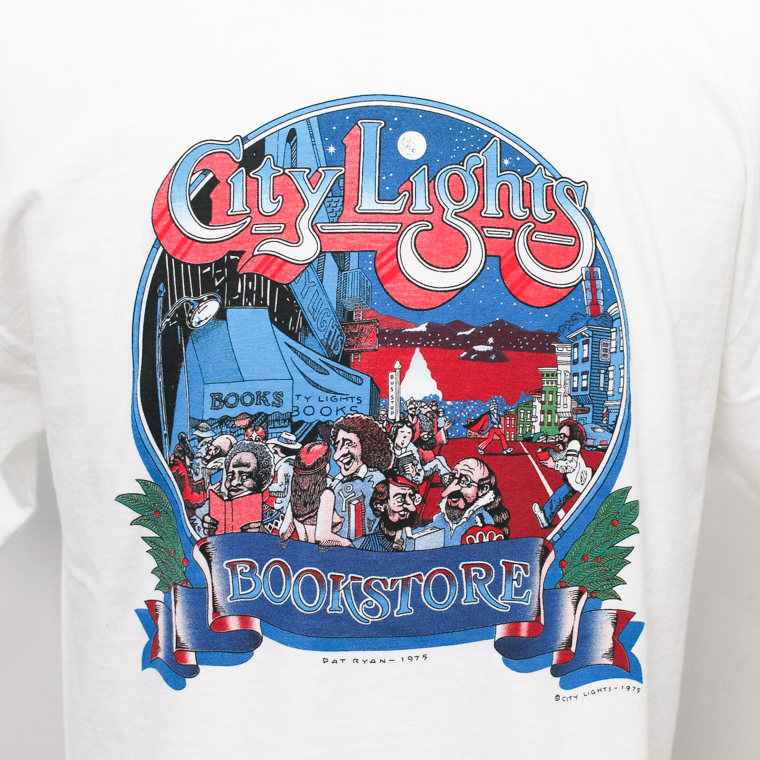 City Lights Bookstore PATRYAN 1975 Tee White