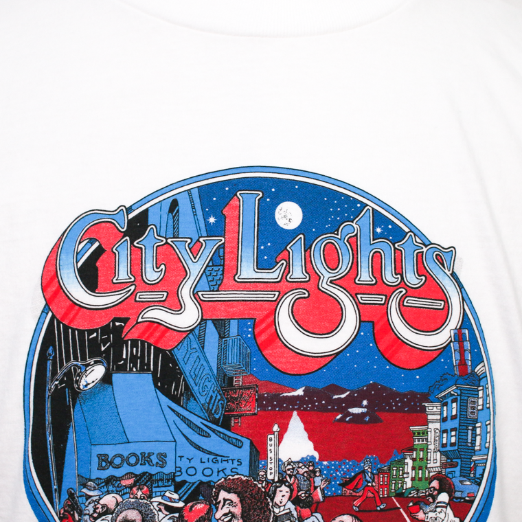 City Lights Bookstore PATRYAN 1975 Tee White