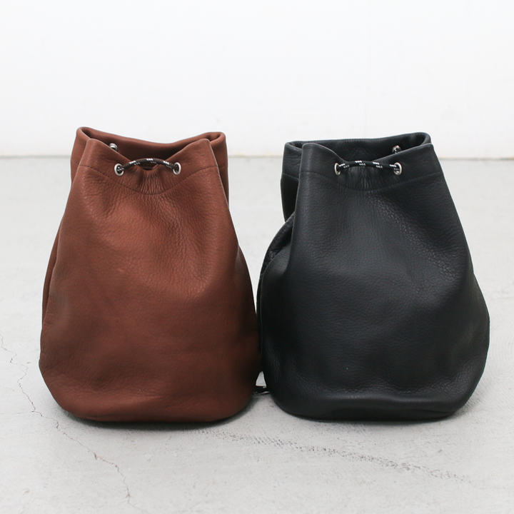 Mr.OLDMAN  Leather Drawstring Bag