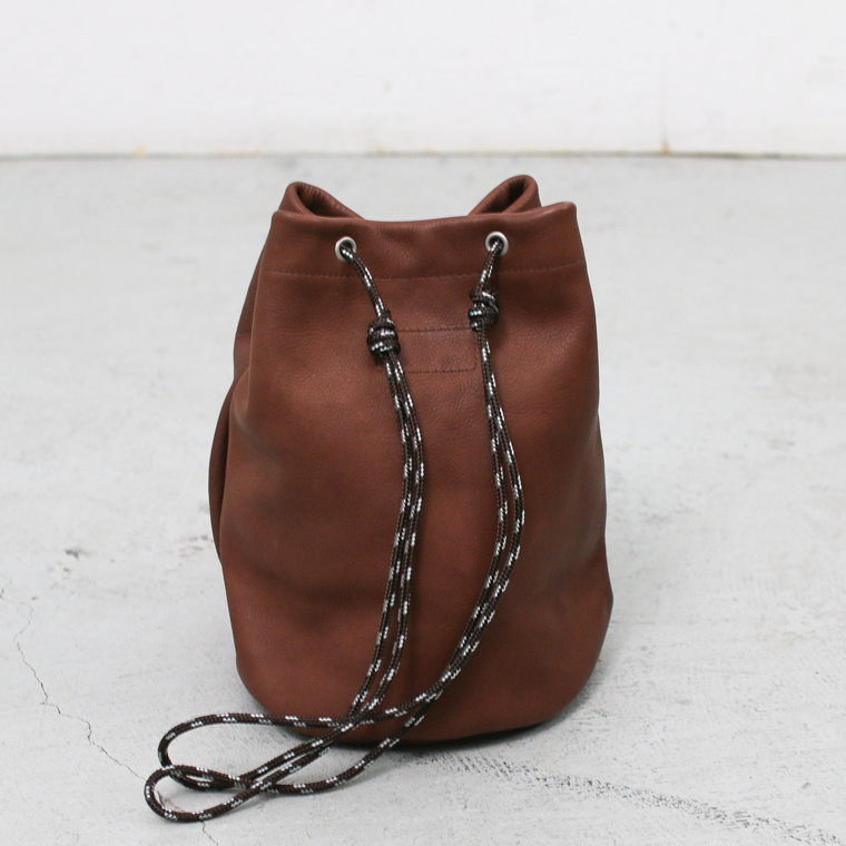 Mr.OLDMAN  Leather Drawstring Bag