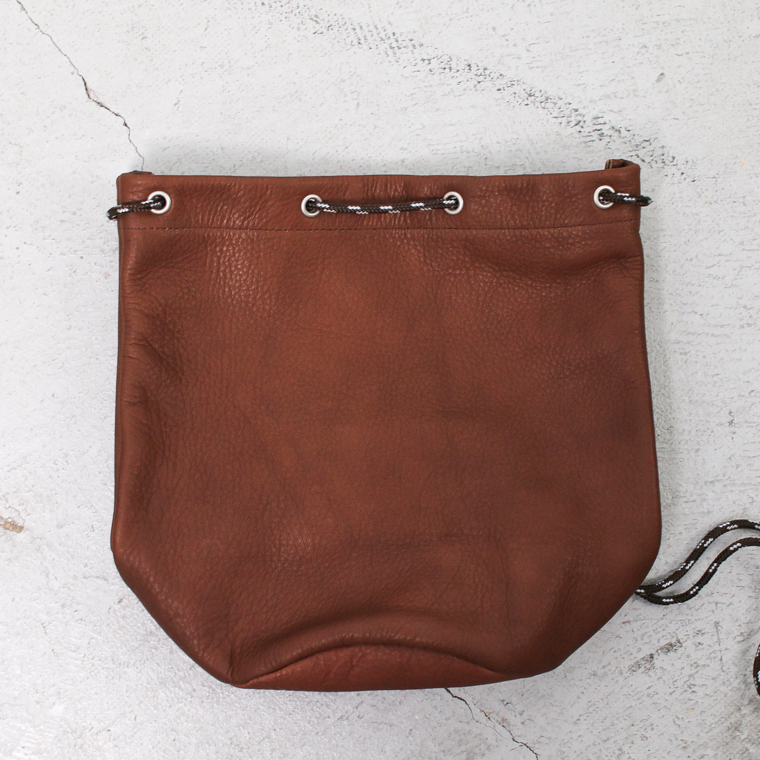 Mr.OLDMAN  Leather Drawstring Bag