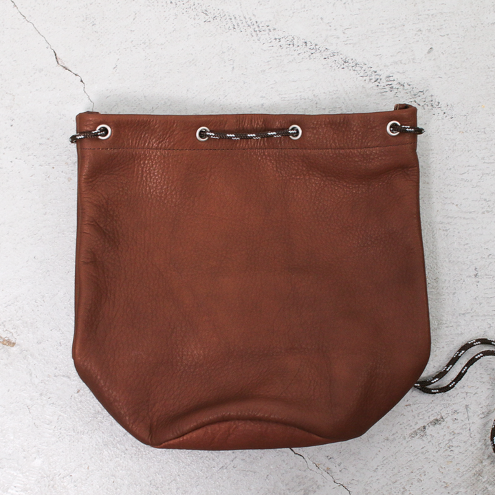 Mr.OLDMAN  Leather Drawstring Bag