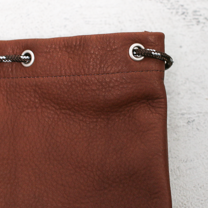 Mr.OLDMAN  Leather Drawstring Bag
