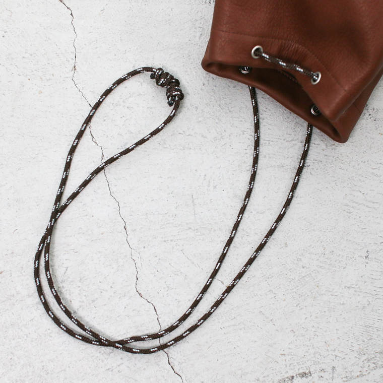 Mr.OLDMAN  Leather Drawstring Bag