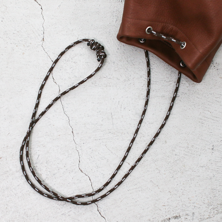 Mr.OLDMAN  Leather Drawstring Bag