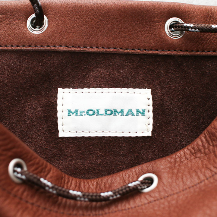 Mr.OLDMAN  Leather Drawstring Bag