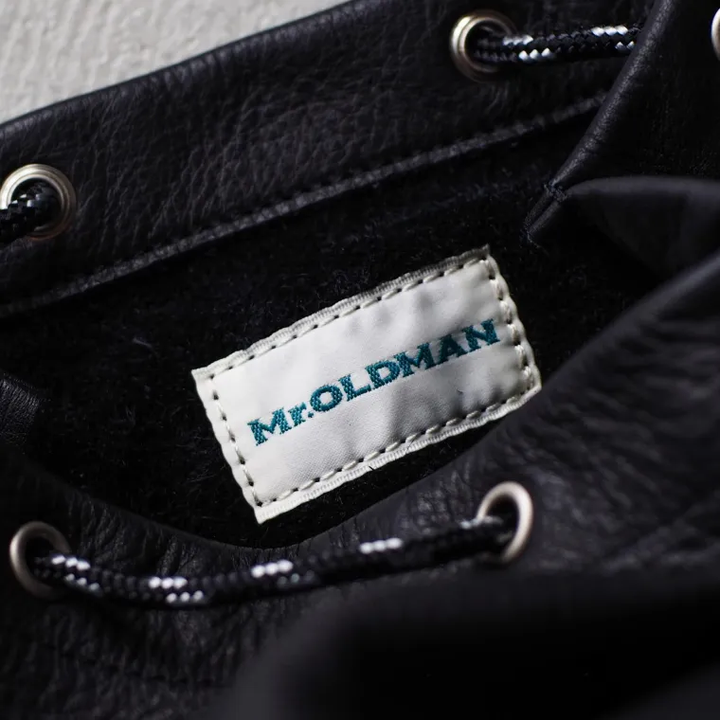 Mr.OLDMAN  Leather Drawstring Bag