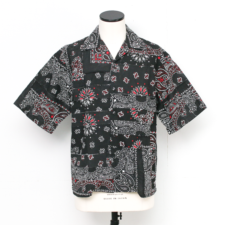 redad  made in USA Bandana Remake Shirt Black