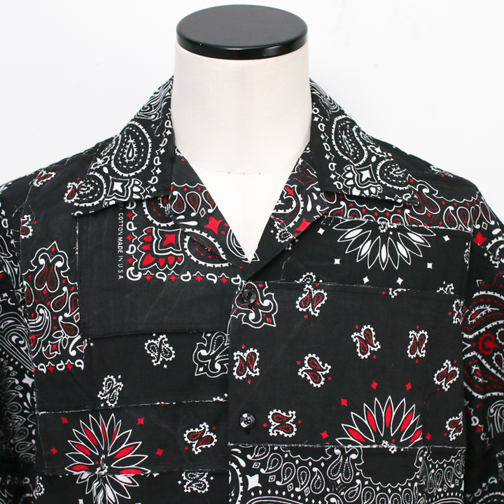 redad  made in USA Bandana Remake Shirt Black