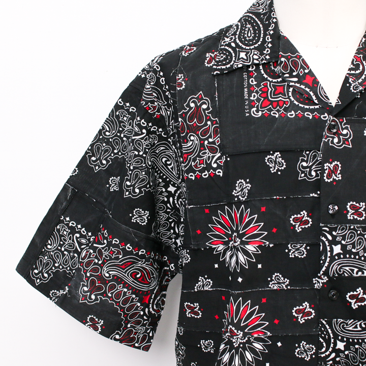 redad  made in USA Bandana Remake Shirt Black