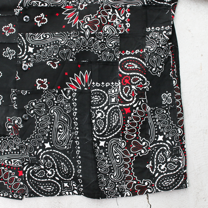 redad  made in USA Bandana Remake Shirt Black