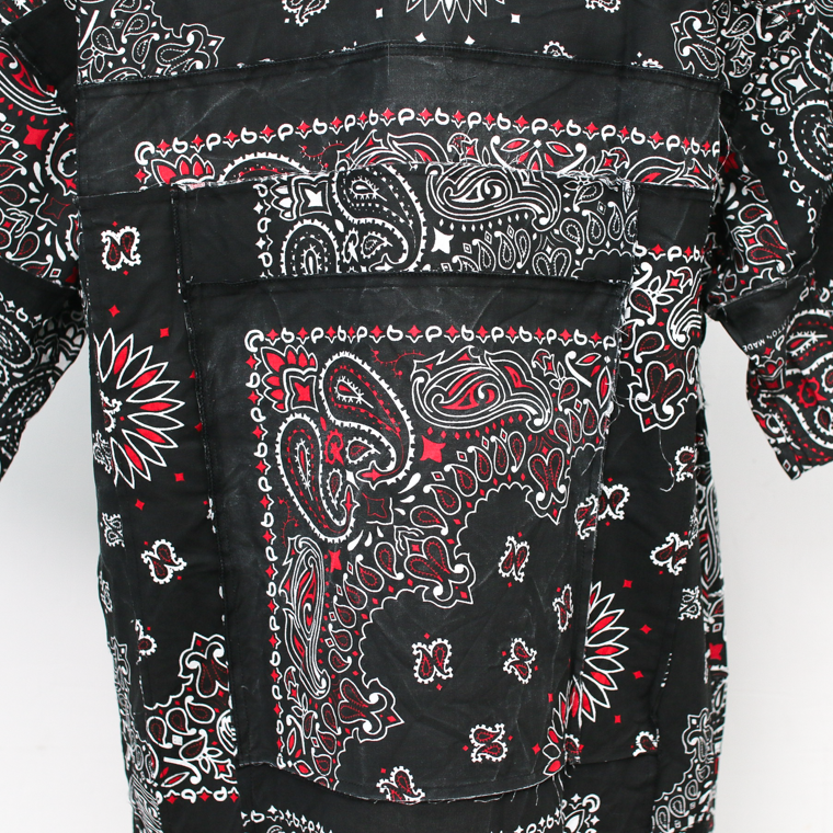 redad  made in USA Bandana Remake Shirt Black