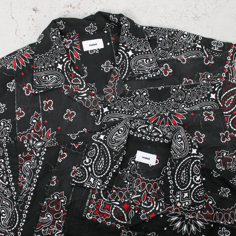 redad  made in USA Bandana Remake Shirt Black