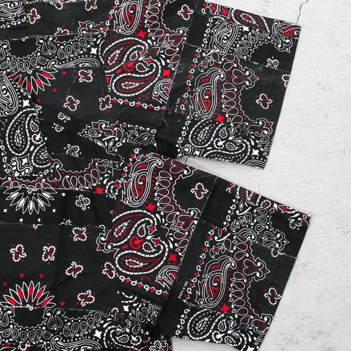 redad  made in USA Bandana Remake Shirt Black