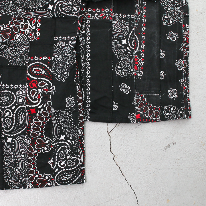 redad  made in USA Bandana Remake Shirt Black